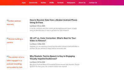 Screenshot preview of droidviews.com