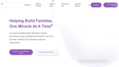 Screenshot preview of adoptionnetwork.com