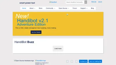 Screenshot preview of handibot.com
