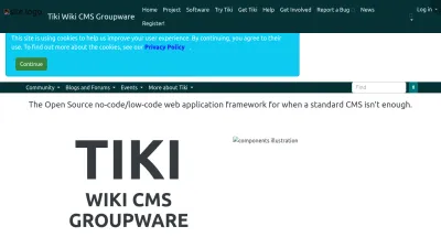 Screenshot preview of tiki.org