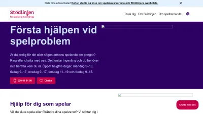 Screenshot preview of stodlinjen.se