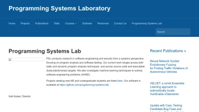 Screenshot preview of psl.cs.columbia.edu