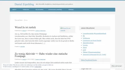 Screenshot preview of wiesel.lu