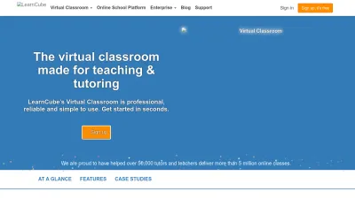 Screenshot preview of learncube.com