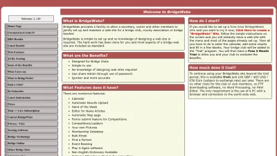 Screenshot preview of bridgewebs.com