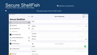 Screenshot preview of secureshellfish.app