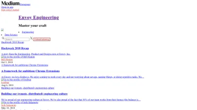 Screenshot preview of envoy.engineering