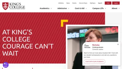 Screenshot preview of kings.edu