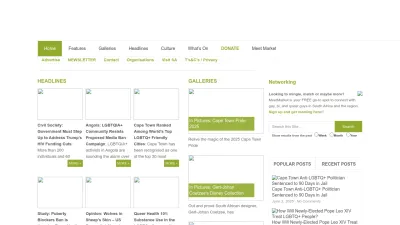 Screenshot preview of mambaonline.com
