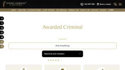 Screenshot preview of sydneycriminallawyers.com.au