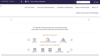 Screenshot preview of azbar.org