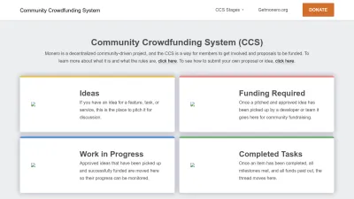Screenshot preview of ccs.getmonero.org