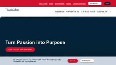 Screenshot preview of stjohns.edu