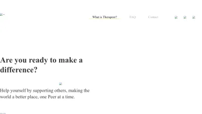 Screenshot preview of therapeer.app