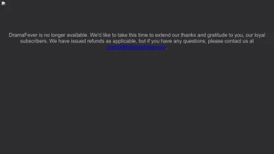 Screenshot preview of dramafever.com