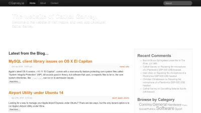 Screenshot preview of cgarvey.ie