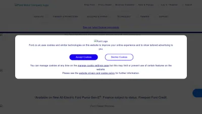 Screenshot preview of ford.co.uk