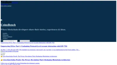 Screenshot preview of coinsbench.com