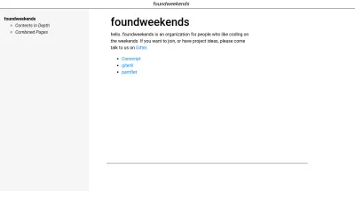 Screenshot preview of foundweekends.org