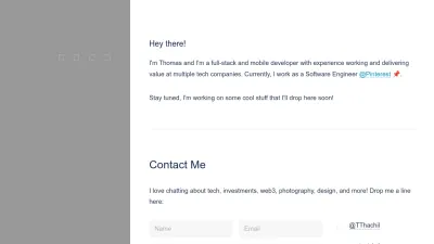 Screenshot preview of thomasthachil.com