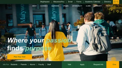 Screenshot preview of marywood.edu