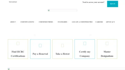 Screenshot preview of iicrc.org