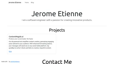 Screenshot preview of jeromeetienne.github.io