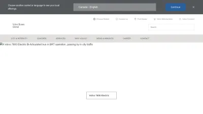 Screenshot preview of volvobuses.com