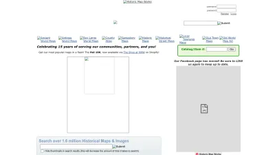Screenshot preview of historicmapworks.com