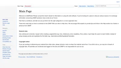 Screenshot preview of wiki.qnap.com