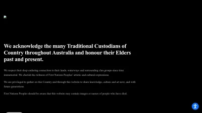 Screenshot preview of creative.gov.au
