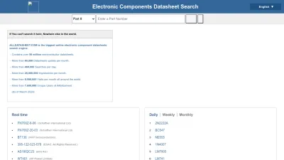 Screenshot of Alldatasheet.com