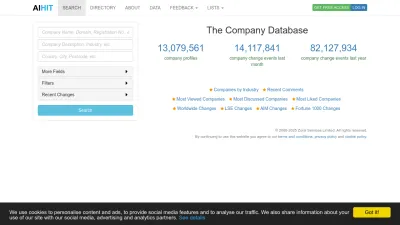 Screenshot preview of aihitdata.com