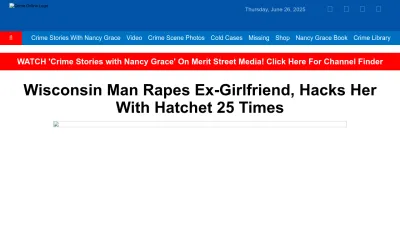 Screenshot preview of crimeonline.com
