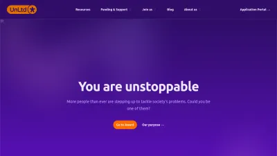 Screenshot preview of unltd.org.uk