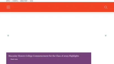 Screenshot preview of macaulay.cuny.edu