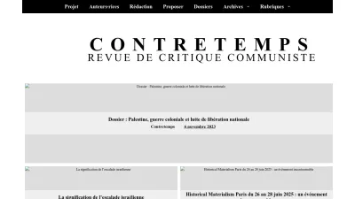 Screenshot preview of contretemps.eu
