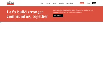 Screenshot preview of architectsfoundation.org