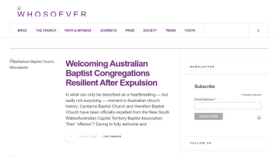Screenshot preview of whosoever.org