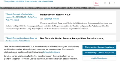 Screenshot preview of blaetter.de