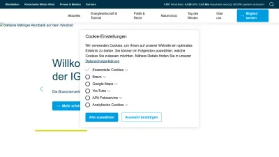 Screenshot preview of igwindkraft.at