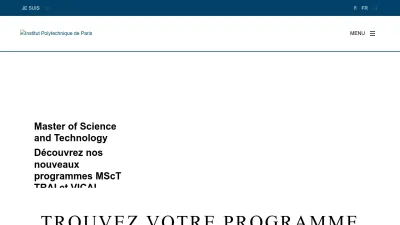 Screenshot preview of programmes.polytechnique.edu