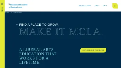 Screenshot preview of mcla.edu