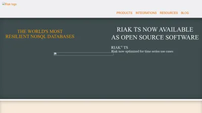 Screenshot of Riak.com