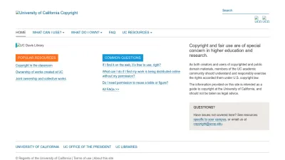 Screenshot preview of copyright.universityofcalifornia.edu