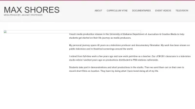 Screenshot preview of maxshores.com