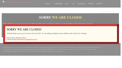 Screenshot preview of politicalcritique.org