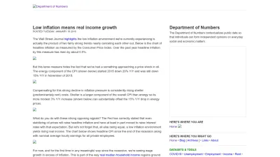 Screenshot preview of deptofnumbers.com
