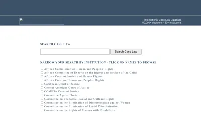 Screenshot preview of worldcourts.com