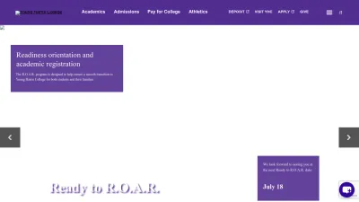 Screenshot preview of yhc.edu